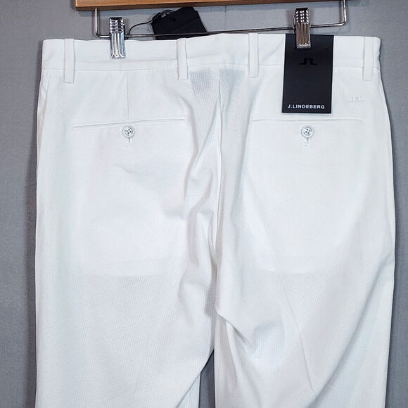 J Lindeberg Men's Vent Golf Pant 30x32‎ White NEW NWT - Picture 4 of 7